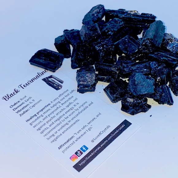 Black Tourmaline Natural/rough Crystal - Picture 1 of 7